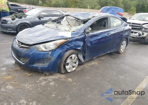 2016 Hyundai Elantra Se из США, поврежденный, VIN 5NPDH4AE6GH699823